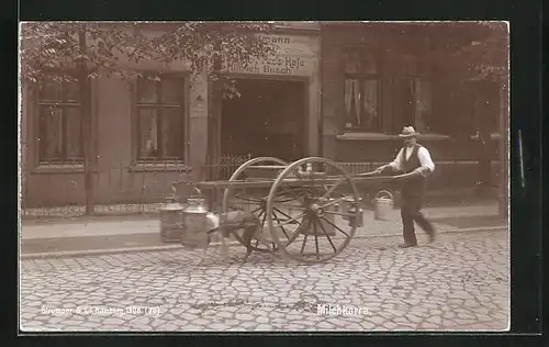 AK Hamburger Milchkarre, Fotoverlag Strumper & Co.