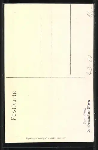Künstler-AK Original Hamburger Strassenleben, Dienstmädchen und Schornsteinfeger