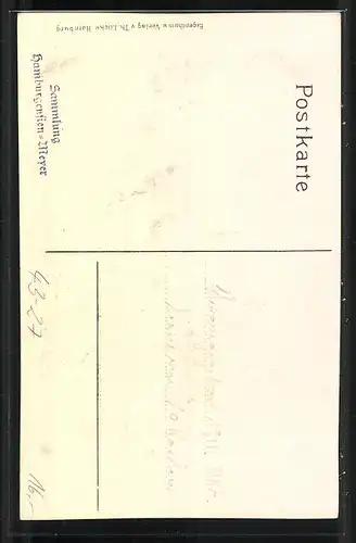 Künstler-AK Original Hamburger Strassenleben, Öffentliches Tanzvergnügen