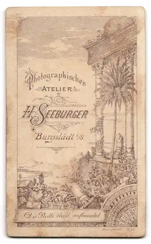 Fotografie H. Seeburger, Burgstädt i /S., Portrait süsses Kleinkind im Kleid