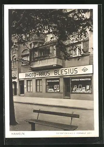 AK Hameln, Photo-Haus Blesius, Ostertorwall 3