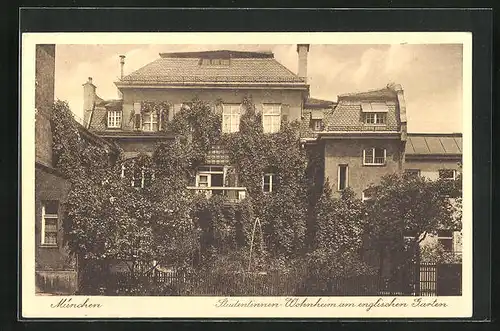 AK München-Schwabing, Studentinnen-Wohnheim, Königinstrasse 69