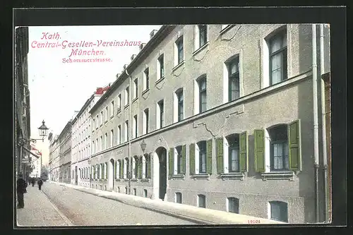 AK München, Central-Gesellen-Vereinshaus, Schommerstrasse