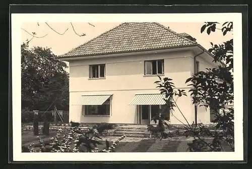 Foto-AK München-Schwabing, Wohnhaus in der Hirschauer Strasse 6, 1936