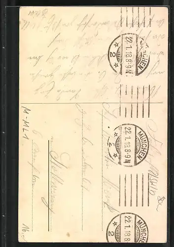 AK München, Chirurg. Heilanstalt v. Dr. Gebhardt u. Dr. Lindl, Mozartstrasse 16