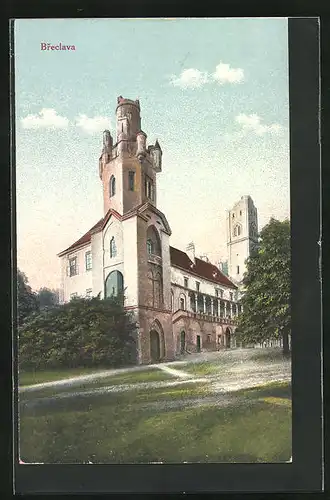 AK Breclava, Ansicht vom Schloss