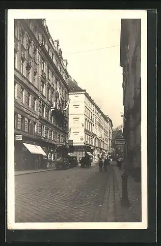 AK Wien, Fleischmarkt mit Hotel Post