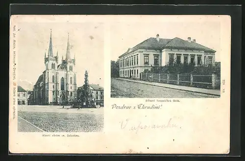 AK Schumberg / Chrudim, hlavni chram sv. Salvatora, Stredni hospodarska skola