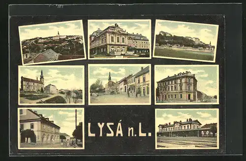 AK Lissa / Lysa, Namesti, Celkovy pohled, Strassenpartie