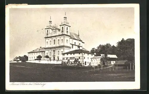 AK Maria Plain, Gasthof und Kirche