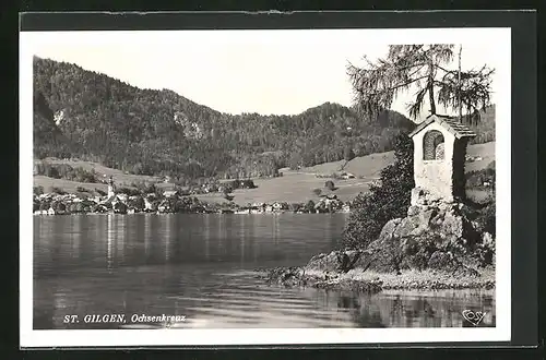 AK St. Gilgen, Ochsenkreuz am Wasser