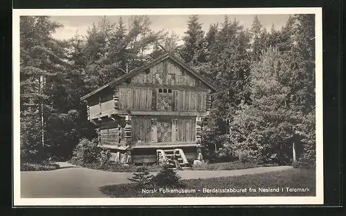 AK Nesland i. Telemark, Norsk Folkemuseum, Berdalsstabburet