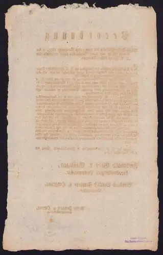 Verordnung Graz, Einquartierung französischer Truppen von 1809, verfasst von Ferdinand Graf v. Bissingen