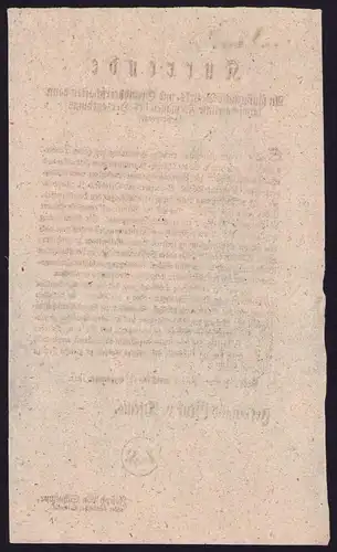 Kurrende Graz, Schreiben bezüglich Verwaltung im Krieg von 1811, verfasst von Ferdinand Graf v. Attems