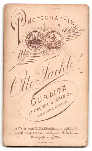 Fotografie Otto Faehte, Görlitz, Grüner Graben 29, Portrait süsses Kleinkind im Kleid