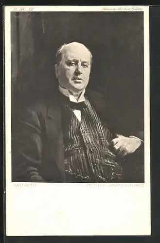 Künstler-AK Schriftsteller Henry James
