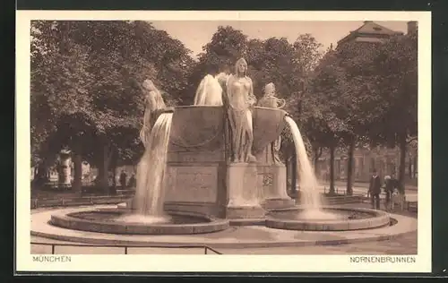 AK München, Nornenbrunnen