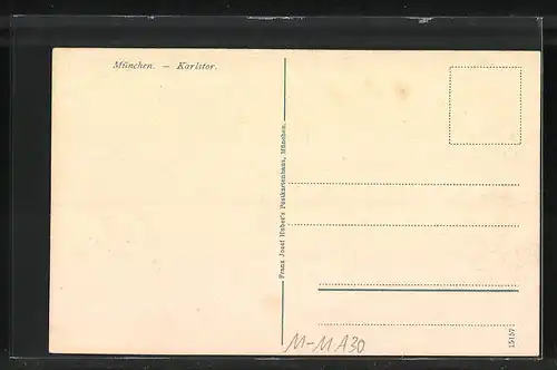 AK München, Strasse durchs Karlstor