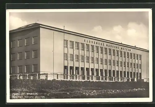 AK Turc. sv. Martin, Slovenske Narodne Muzeum