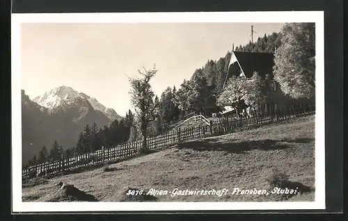AK Telfes /Stubai, Alpen-Gasthaus Froneben