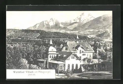 AK Villach, Warmbad gegen Mittagskogel