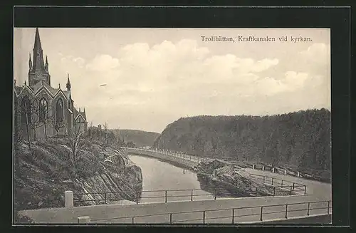AK Trollhättan, Kraftkanalen vid kyrkan