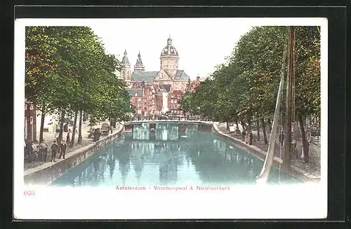 AK Amsterdam, Voorburgwal & Nicolaaskerk