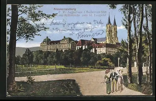 AK Klosterneuburg, P. P. Augustiner Chorherren-Stift mit Stiftskirche zum hl. Leopold