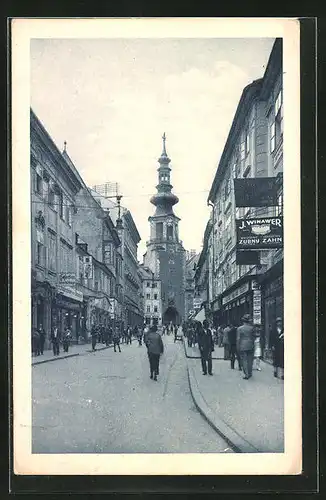 AK Bratislava, Strassenpartie mit Geschäften