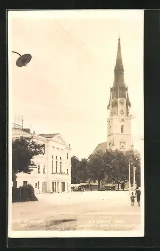 AK Nová Ves., Mestsky Dom - Katol. Kostol