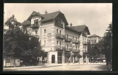 Foto-AK Bad Reichenhall, Hotel-Pension Immergrün