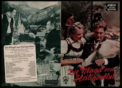 Filmprogramm DNF, Die Magd von Heiligenblut, Alive Graf, Erich Auer, Lucie Englisch, Regie: Alfred Lehner