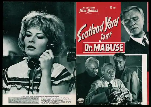 Filmprogramm IFB Nr. S 6595, Scotland Yard jagt Dr. Mabuse, Peter van Eyck, Sabine Bethmann, Regie: Paul May