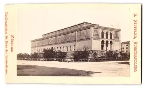 Fotografie G. Stuffler, München, Residenzstr. 10, Ansicht München, Die neue Pinakothek