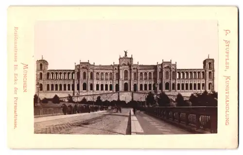Fotografie G. Stuffler, München, Residenzstr. 10, Ansicht München, Blick auf das Maximilianeum