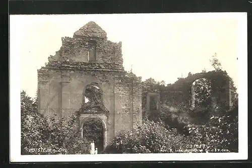 AK Potstejn, Ruine eines grossen Gebäudes