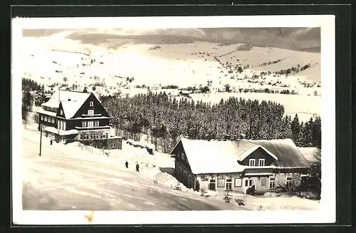 AK Destné, Panorama im Winter