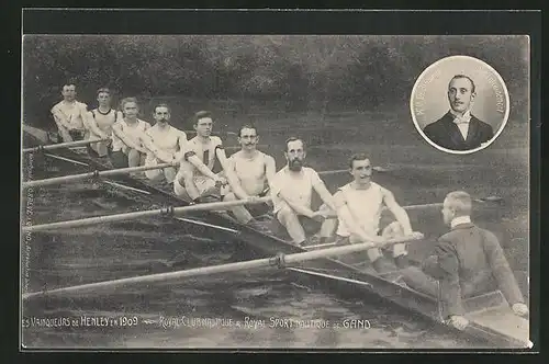 AK Gand, Royal Club Nautique & Royal Sport Nautique, Vainqueurs de Henley en 1909, Rudermannschaft