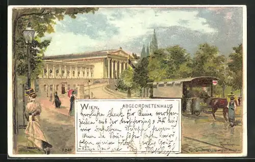 Lithographie Wien, Abgeordnetenhaus