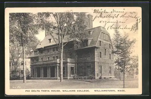 AK Williamstown, MA, Williams College, Phi Delta Theta House