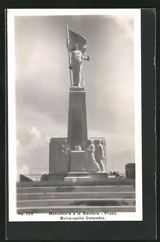 AK Barranquilla-Prado, Monumento a la Bandera