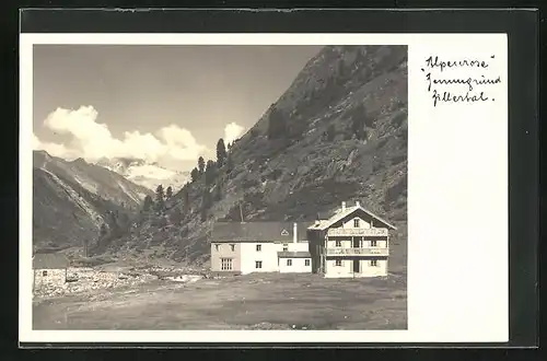 AK Mayrhofen /Zillertal, Gasthaus Alpenrose, Zemmgrund