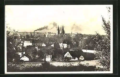 AK Orlova / Orlau, Celkovy pohled, Totale der Stadt