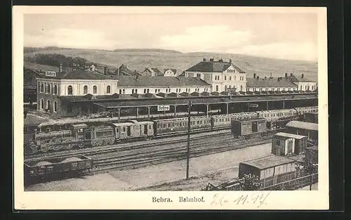 AK Bebra, Bahnhof von der Gleisseite