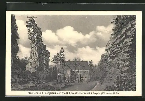 AK Ehrenfriedersdorf i. Erzgeb., Greifenstein-Berghaus der Stadt Ehrenfriedersdorf