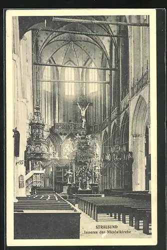 AK Stralsund, Inneres der Nicolaikirche