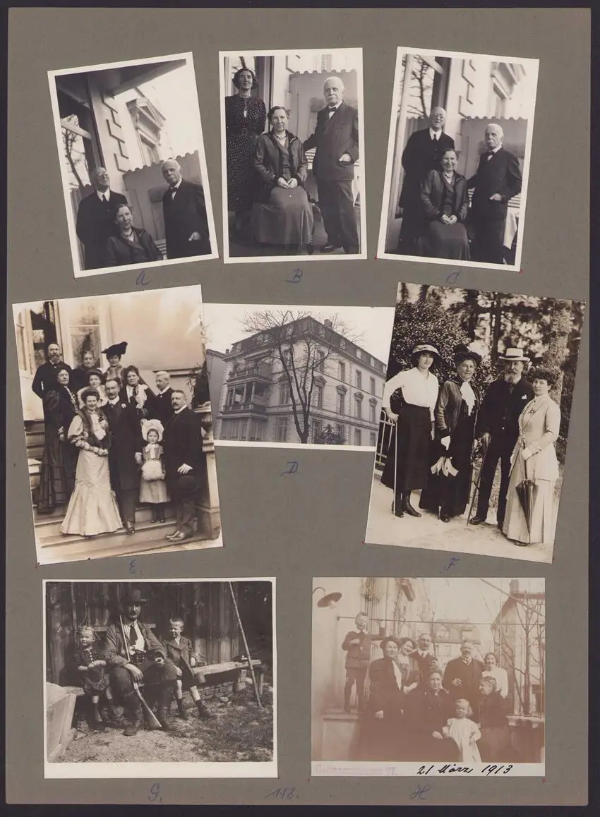 537 Fotografien Ansicht Mannheim, Fam. Daut Mannheim Strumpfwarenfabrik geründet 1865 Familienchronik, 33 x 24cm 15