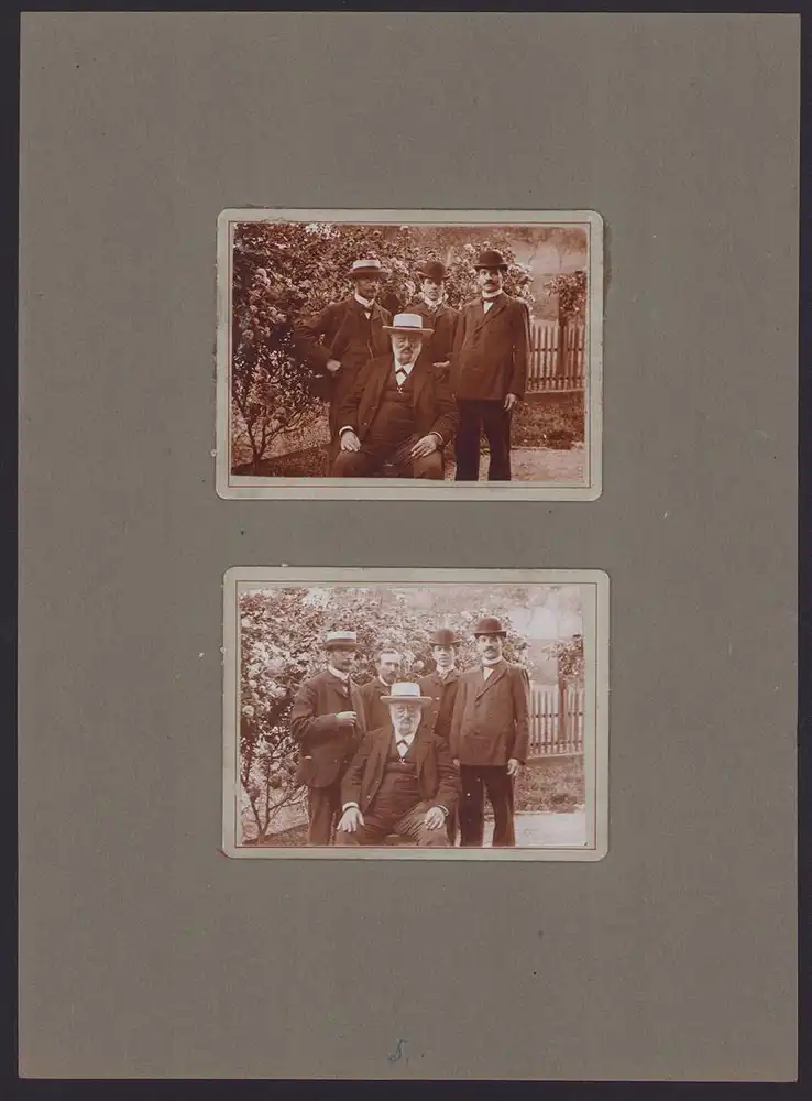 537 Fotografien Ansicht Mannheim, Fam. Daut Mannheim Strumpfwarenfabrik geründet 1865 Familienchronik, 33 x 24cm 3