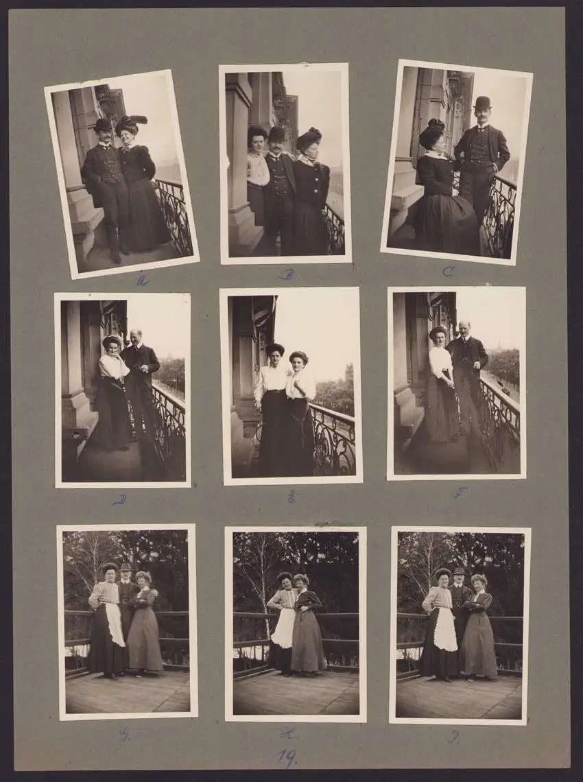 537 Fotografien Ansicht Mannheim, Fam. Daut Mannheim Strumpfwarenfabrik geründet 1865 Familienchronik, 33 x 24cm 5