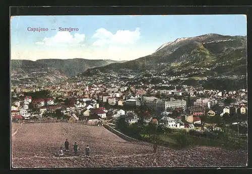 AK Sarajewo, Blick auf die Stadt